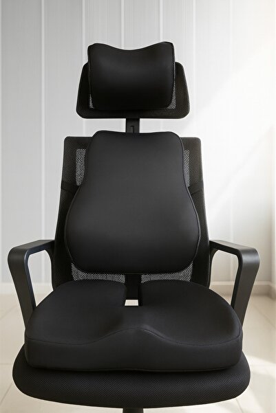 PİLLOWART Ergonomic Office Chair Cushion Set |   Waist, Neck and Lumbar Support Set of 3