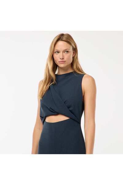 KIABI Twisted-effect fabric jumpsuit BLUE