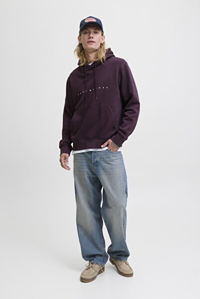 Jack & Jones Men's Embossed Printed Hooded Sweatshirt - Star