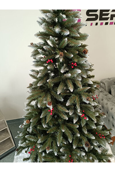 SERSIMO Brad artificial de Crăciun Deluxe de la Sersimo, frasin de munte, 2D, 220 cm