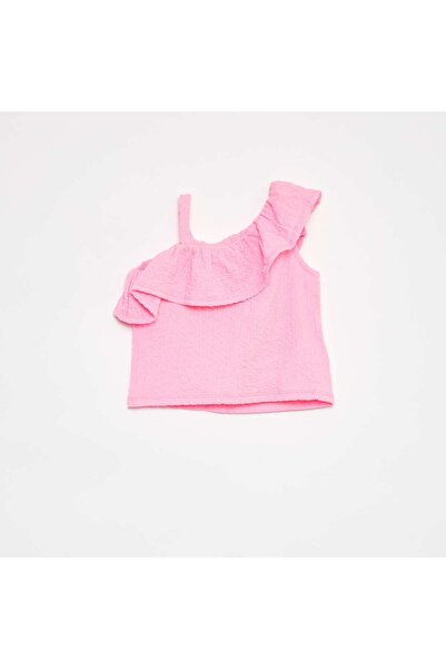 KIABI Stretch waffle-knit vest top PINK