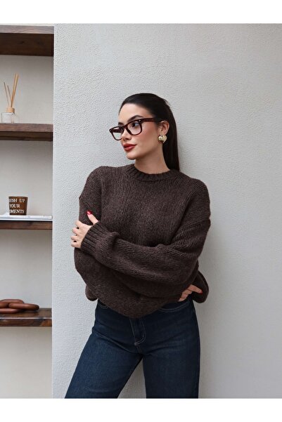 ESRAHELVACI Πλεκτό πουλόβερ με μακριά μανίκια