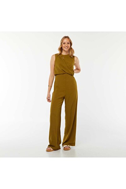KIABI Sleeveless jumpsuit with fancy opening at the front GREEN