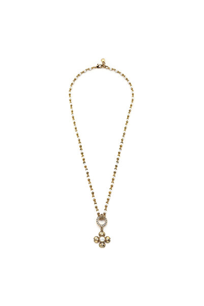 Mon Reve Pearl Blossom Yonca İnci Charm İnci Kolye