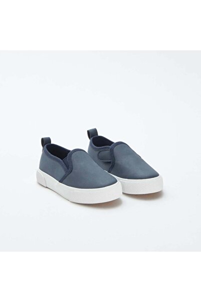 KIABI Slip-on suedette trainers BLUE
