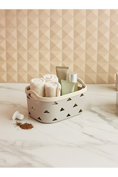 MappleHome Διακοσμητικό δερμάτινο καλάθι οργάνωσης πολλαπλών χρήσεων 2,9 LT - 11,5x23x17cm