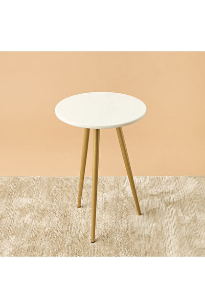 Lifestyle Marble Top Side Table - 38x56 cms