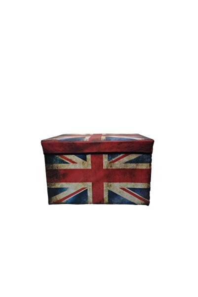 ABS Foldable Storage Box, 50x30x30 cm, Flag Design