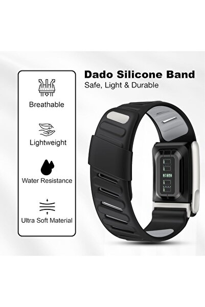 Specton Silicone Sport Band Compatible with WHOOP 5.0, One, Peak, and Life Fitness Tracker