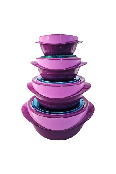 ABS Set 4 thermal containers, purple, 4 l, 2.2 l, 1 l, 0.6 l