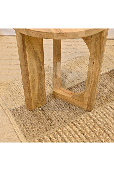 Lifestyle Crafted by Wooden Round Accent Table - 45x50 cms