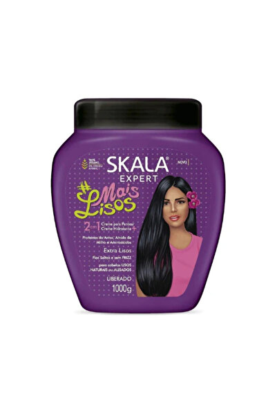 Scala كريم وبلسم الشعر المرطب من Expert Mais Lisos مع بروتينات الأرز، 1 كجم