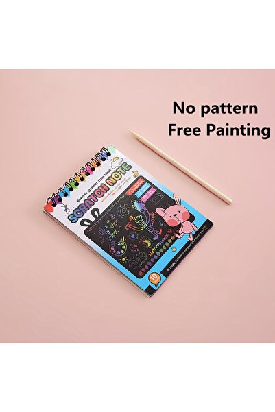 choice2 blue 10pcs Children Scratch Montessori Painting Drawing Toys DIY Pape...