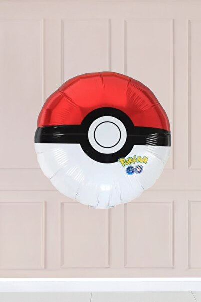 Atölye Mi Poke Topu Folyo Balon Pokemon Topu Balon Pokemon Tema Doğum Günü Ba...