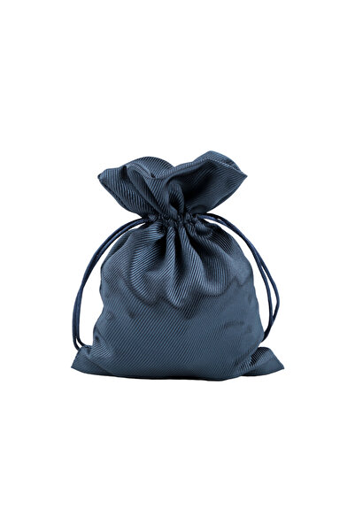 Crisalida Crisalida satin gift bag, 13 x 18 cm, Navy blue