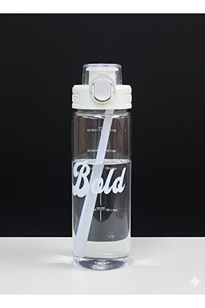 Bisbell زجاجة ماء بقشة سعة ٧٠٠ مل | خالية من مادة BPA | مانعة للتسرب، مناسبة للصالة الرياضية والمكتب والسفر، BB4055W