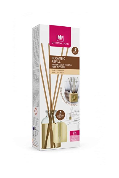 Cristalinas Rezerva odorizant camera cub lemn 0% alcool – Vanilie 2*30 ml