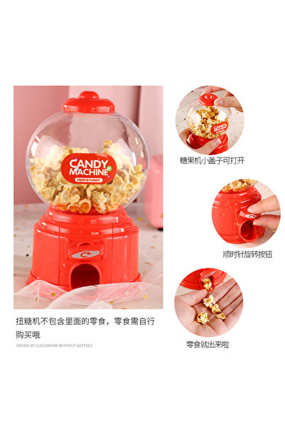 choice2 آلة صنع الحلوى البلاستيكية الحمراء من ميودانجي، موزع حلوى لطيف، صندوق...