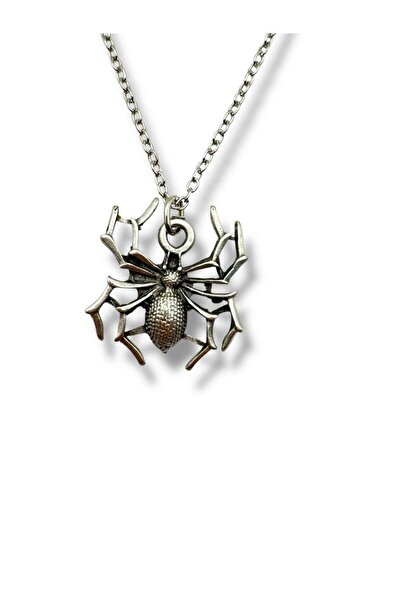 Herşey Nota Unisex Necklace with Embroidered Spider Figure on the Body – Design of Power, Elegance, and Mystical Energy