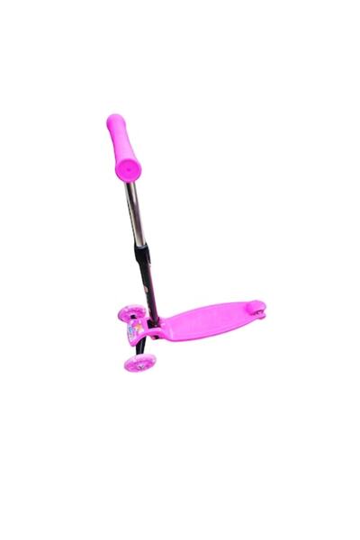 ABS Children's Scooter, Adjustable, 73 cm, Metal Frame, Silicone Wheels, Pink, 3 Wheels