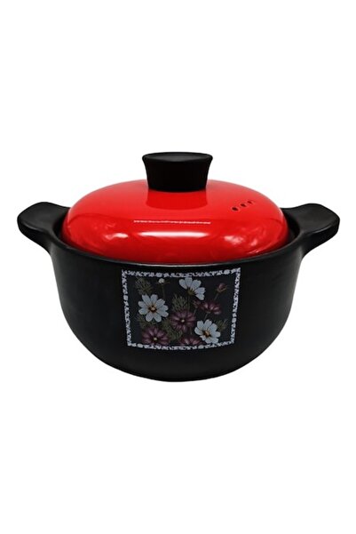 ABS Oală de lut cu capac 2,5 l