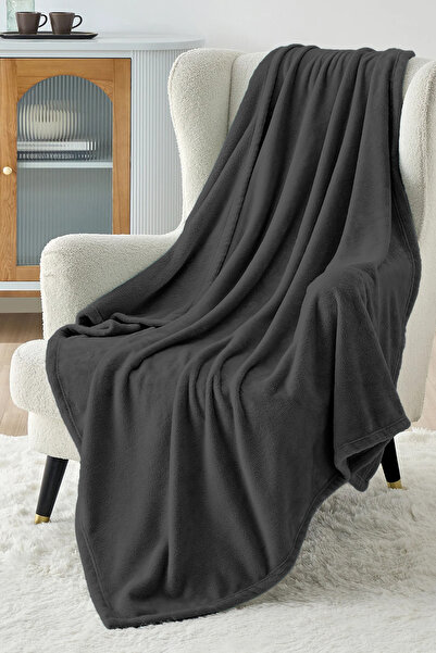 Calmera Wellsoft Tv Blanket | Ultra Soft & Lightweight | Plush - Fleece | 130 × 170 cm - Anthracite