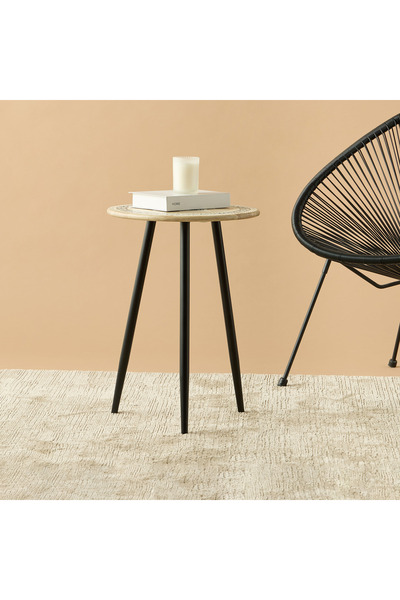 Lifestyle Printed Wooden Side Table - 16x22 cms