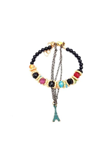 ABS Brățară stil oriental, mărgele colorate, 20 cm reglabilă