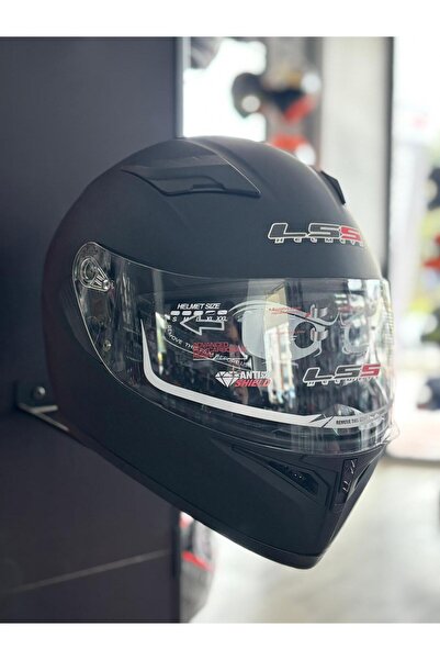 KeskinMoto LS5 Kapalı Kask Güneş Gözlüklü Kask Siyah