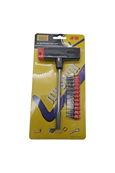 ABS Set screwdriver, 'T' ergonomic handle, and bits