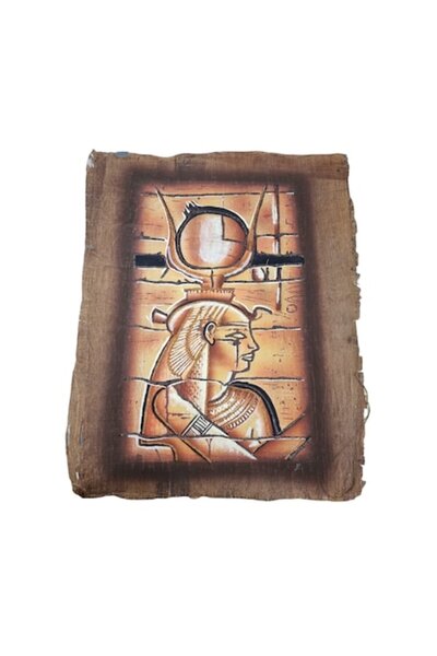 ABS Ръчно рисувана стенна картина върху папирусова хартия 43x31 см, египетски...