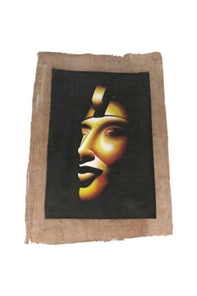 ABS Imagine murală 33/23cm, pictură în stil egiptean, pictată manual pe hârti...