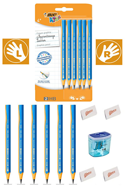 GLANCE Kids Evolution Triangle Jumbo Starter Pencil Set 11 Pieces