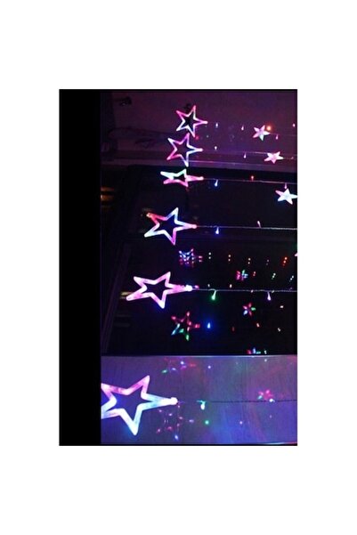 ABS Christmas lights, metal star model, multicolored lights, 3 m