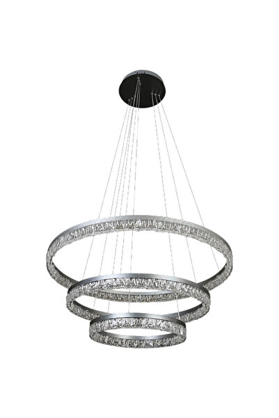 HAMER Modern chandelier, diameter 40*60*80 cm, silver color, 3 lights, 125 watts