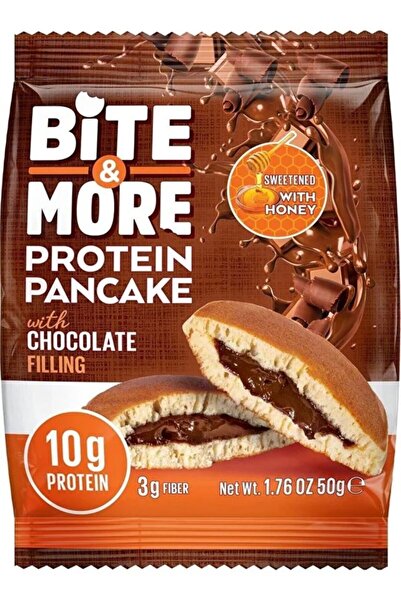 bite & more بايت اند مور - بانكيك بروتين شوكولاتة Bite and More Protein Pancake Chocolate 12x50g