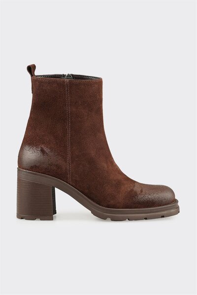 Elle Shoes Kahve Deri Kadın Günlük Bot