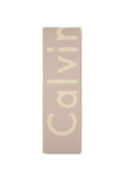 Calvin Klein Šála z vlněné směsi s dvoubarevným logem BOLD