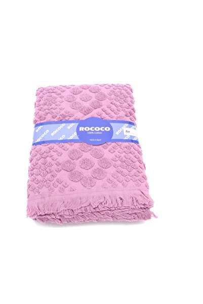 Flower Towel 100% Cotton, 70x140 cm, cyclamen, Egypt
