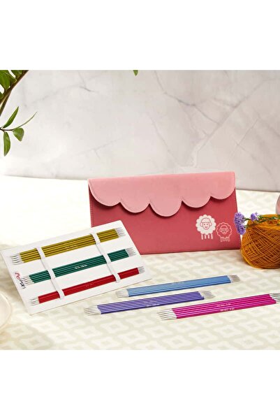 KnitPro ZING Starter Çorap Şişi Seti (15 CM)