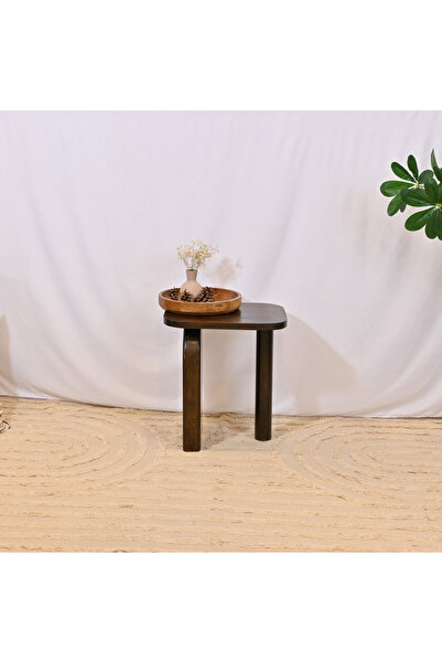 Lifestyle Crafted by Square Wooden Top Accent Table - 60x60x50 cms