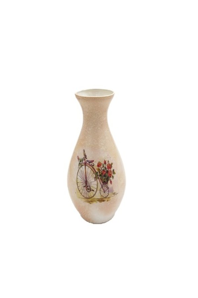 ABS Decorative Glass Vase, Floral Model, 30 x 12cm