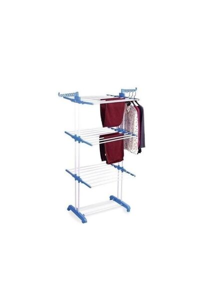 ABS Horizontal Metal Clothes Dryer with 3 Levels, Home Clothes Hanger, 40 KG Drying Surface