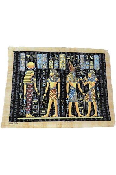 ABS Tablou decorativ 42/32cm, vedere dublă, hârtie de papirus pictată manual ...