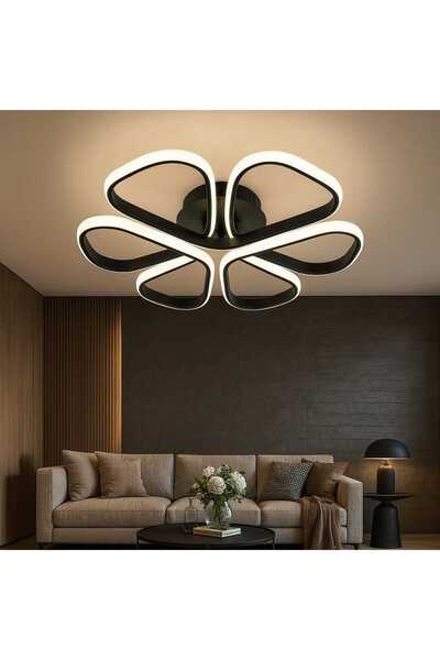 RFAN Candelabru LED, Model R9178/1, cu telecomandă, 3 tipuri de lumină, 74W, ...