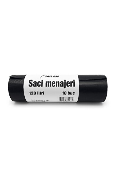 ABS Saci de gunoi rezistenți pentru containere, 120L, 10 buc/rolă, culoare ne...