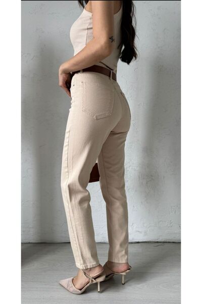 dossy dossy Mom Jean Yüksek Bel Esnek Kot Pantolon