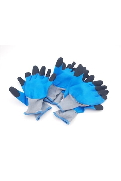 ABS Set 3 perechi de mănuși de lucru groase, aderență ridicată 10 (XL), cu vâ...