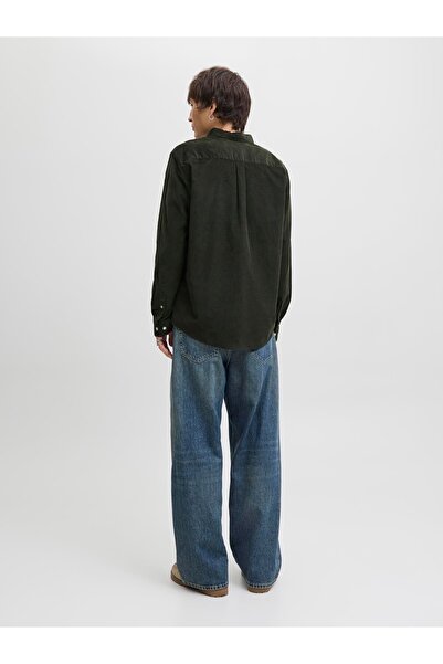 Jack & Jones Ανδρικό πουκάμισο κοτλέ - Κλασικό