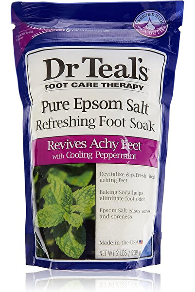 Dr Teals Epsom Foot Soak, Cooling Peppermint, 909 G